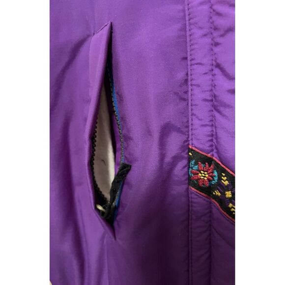 Vintage Obermeyer Ski Suit Snowsuit Snow Bib One Piece Purple Junior Sz 16 Retro - Picture 7 of 16